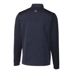 Detroit Tigers Cutter & Buck Big & Tall Traverse Stripe Stretch DryTec Quarter-Zip Top - MLB Tops