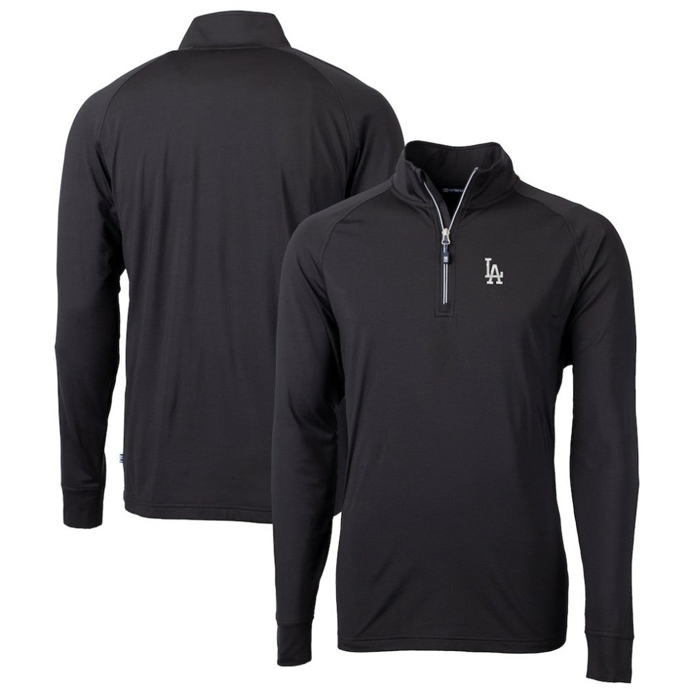 Los Angeles Dodgers Cutter & Buck Big & Tall Adapt Eco Knit Stretch Recycled Quarter-Zip Pullover Top - MLB Pullover