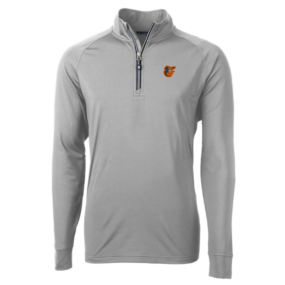Baltimore Orioles Cutter & Buck Big & Tall Adapt Eco Knit Stretch Recycled Quarter-Zip Pullover Top - MLB Pullover