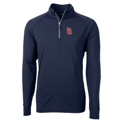 St. Louis Cardinals Cutter & Buck Big & Tall Adapt Eco Knit Stretch Recycled Quarter-Zip Pullover Top - MLB Pullover