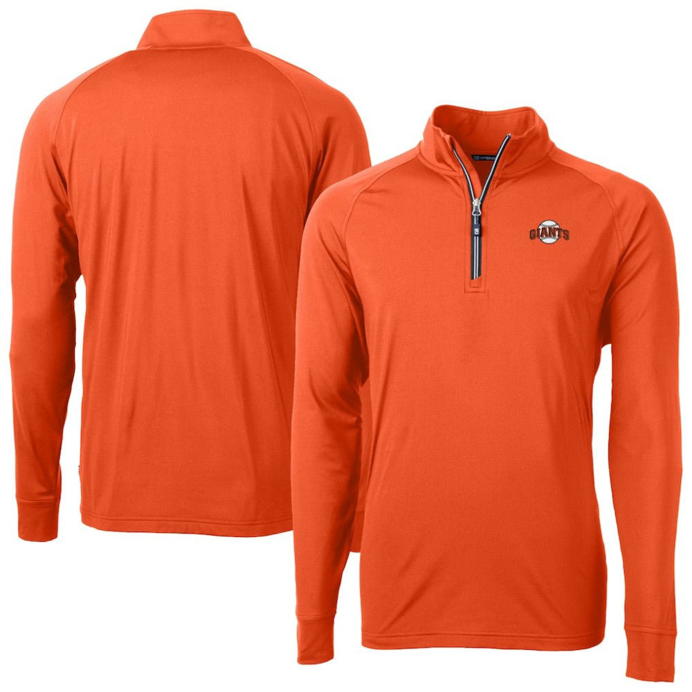 San Francisco Giants Cutter & Buck  Adapt Eco Knit Stretch Recycled Quarter-Zip Pullover Top - MLB Pullover
