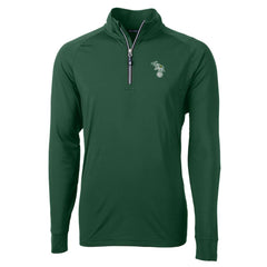 Athletics Cutter & Buck Stomper Adapt Eco Knit Stretch Recycled Quarter-Zip Pullover Top - MLB Pullover