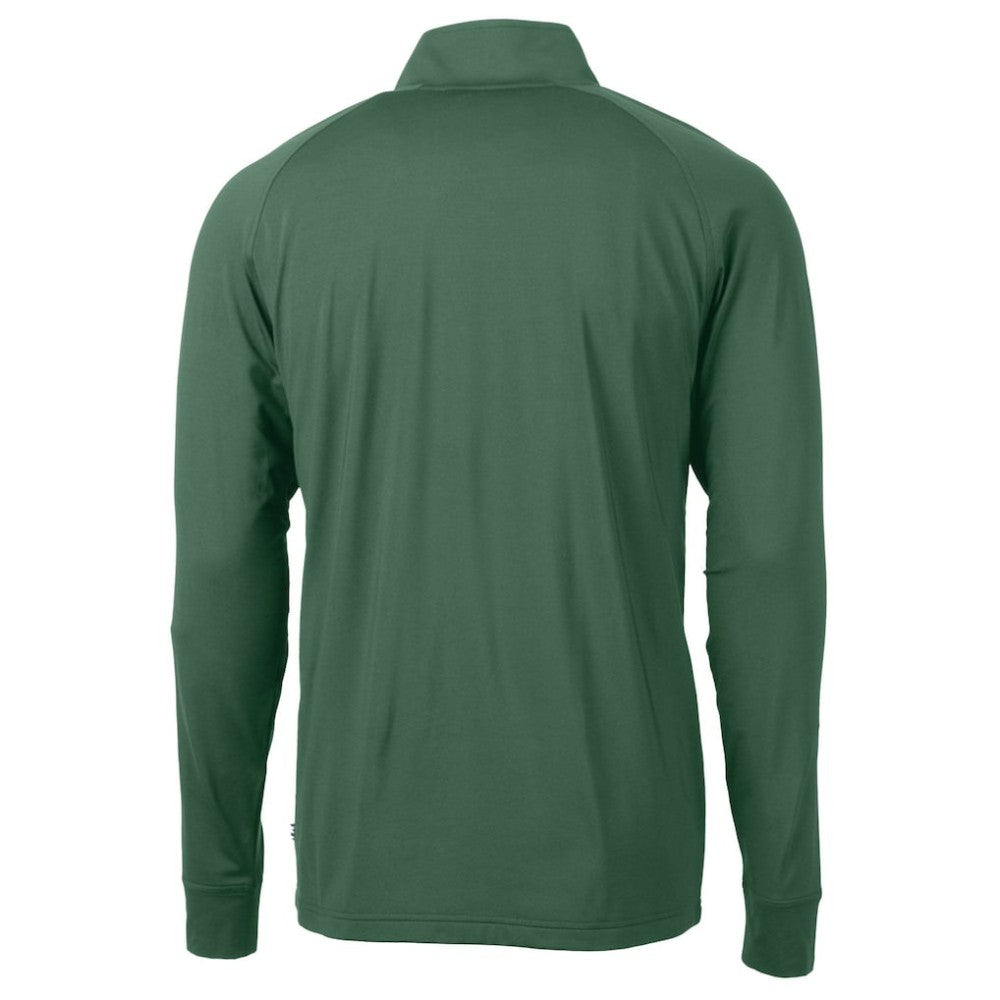 Athletics Cutter & Buck Stomper Adapt Eco Knit Stretch Recycled Quarter-Zip Pullover Top - MLB Pullover