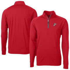 Cincinnati Reds Cutter & Buck Patriotic Logo Adapt Eco Knit Stretch Recycled Quarter-Zip Pullover Top - MLB Pullover