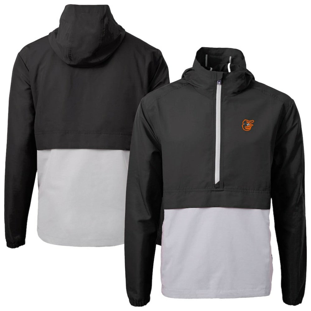 Baltimore Orioles Cutter & Buck Charter Eco Recycled Half-Zip Anorak Jacket - MLB Jackets