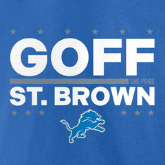 Detroit Lions Jared Goff & Amon-Ra St. Brown  Election Players T-Shirt | NFL Online