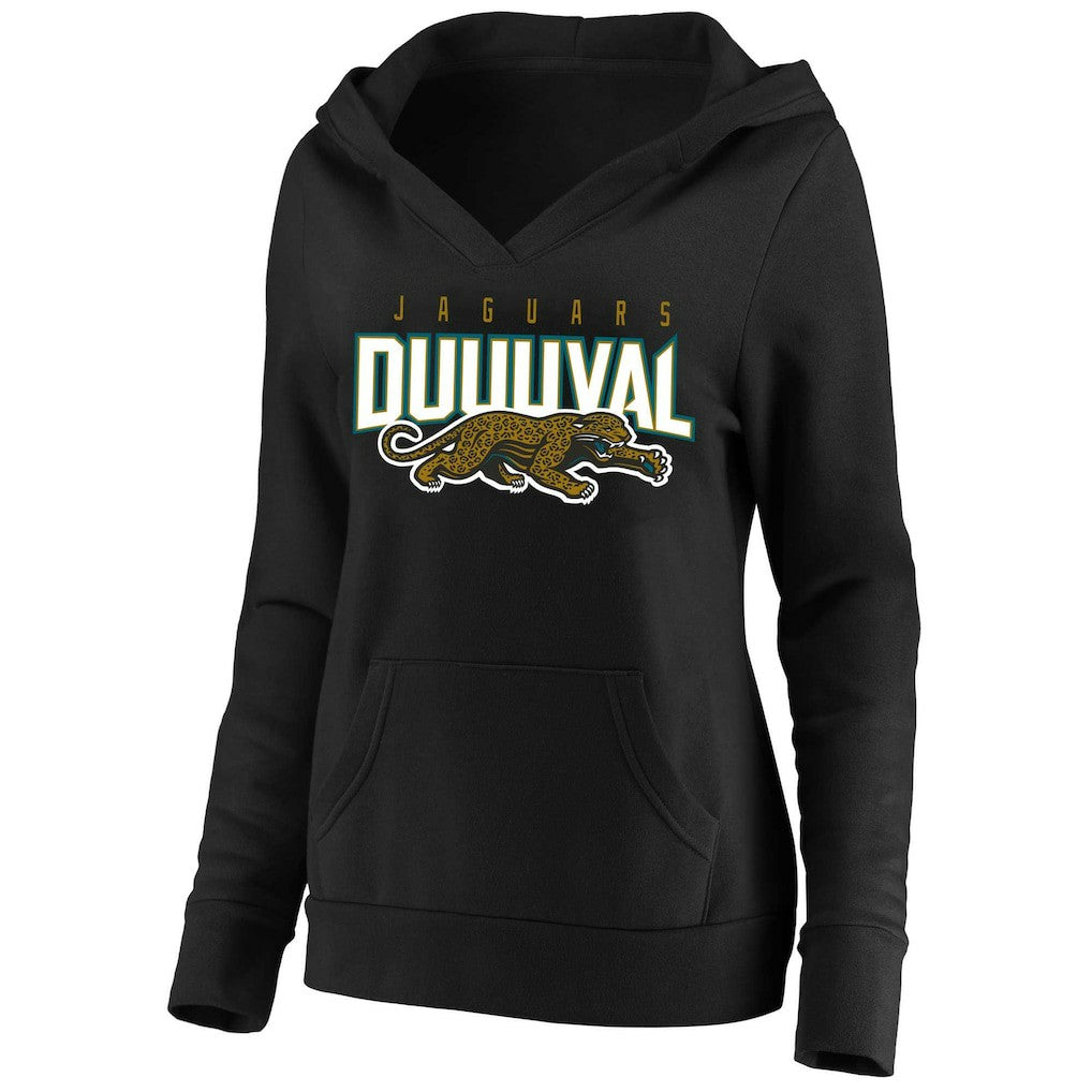 Jacksonville Jaguars Women's Plus Size Retro Logo Pullover Hoodie | NFL Sale