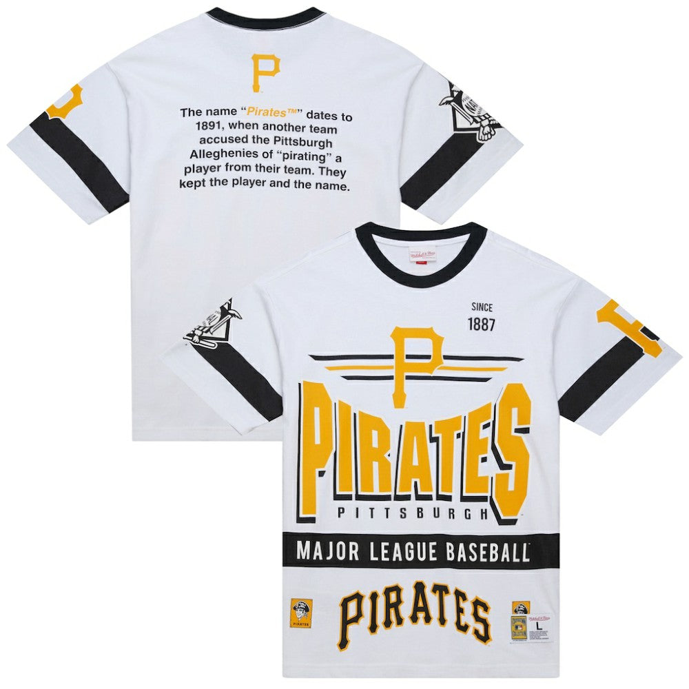 Pittsburgh Pirates Mitchell & Ness Cooperstown Collection Team Origins Premium T-Shirt - MLB T-shirts