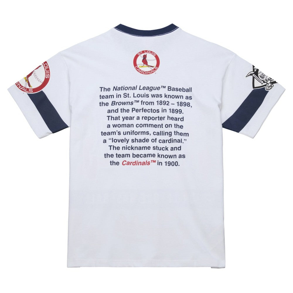St. Louis Cardinals Mitchell & Ness Cooperstown Collection Team Origins Premium T-Shirt - MLB T-shirts