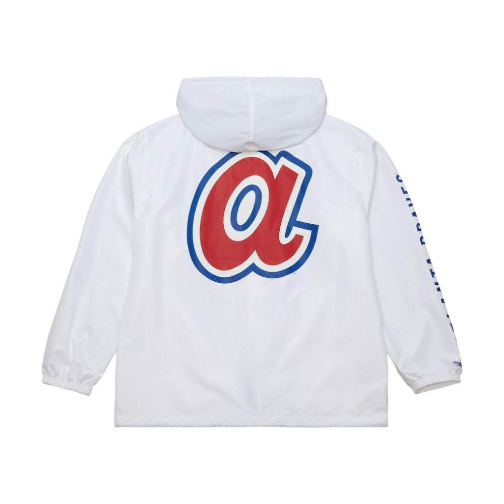 Atlanta Braves Mitchell & Ness Vintage Full-Snap Hooded Coaches Jacket - MLB Jackets