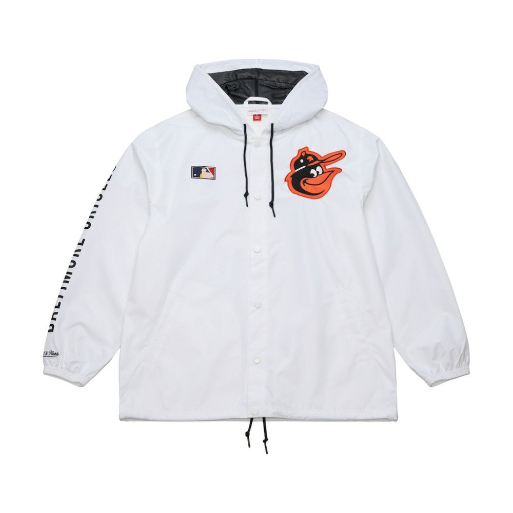 Baltimore Orioles Mitchell & Ness Vintage Full-Snap Hooded Coaches Jacket - MLB Jackets