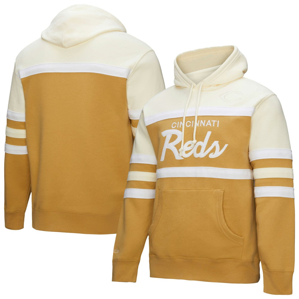Cincinnati Reds Mitchell & Ness Head Coach Pullover Hoodie - MLB Hoodies