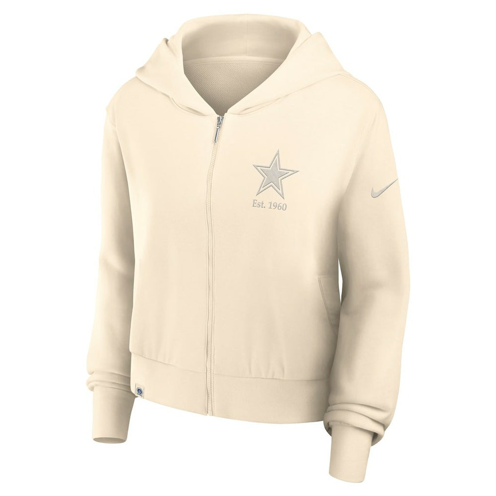 Dallas Cowboys Women's Glory Cropped Full-Zip Hoodie | NFL Outlet