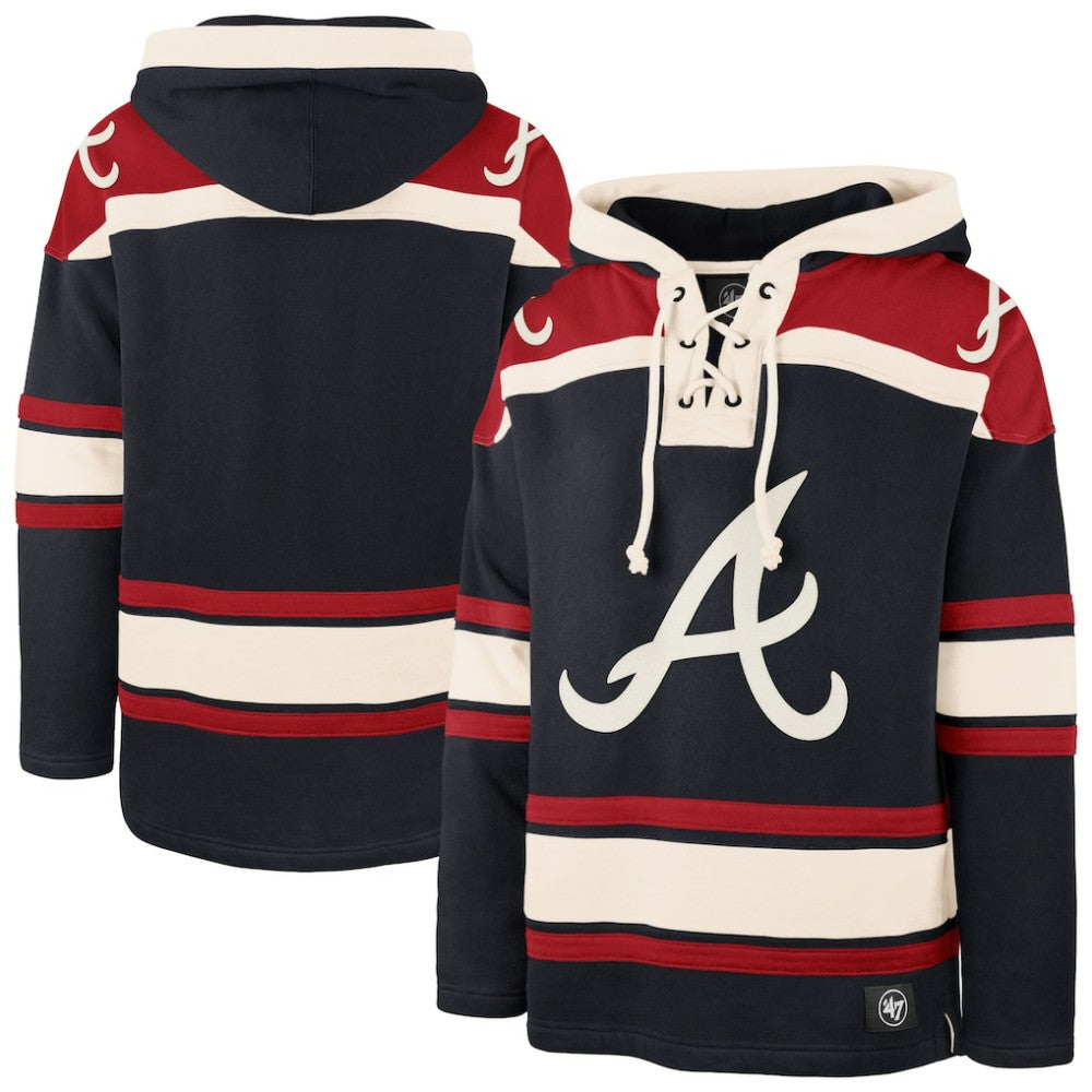 Atlanta Braves '47 Superior Lacer Pullover Hoodie - MLB Hoodies