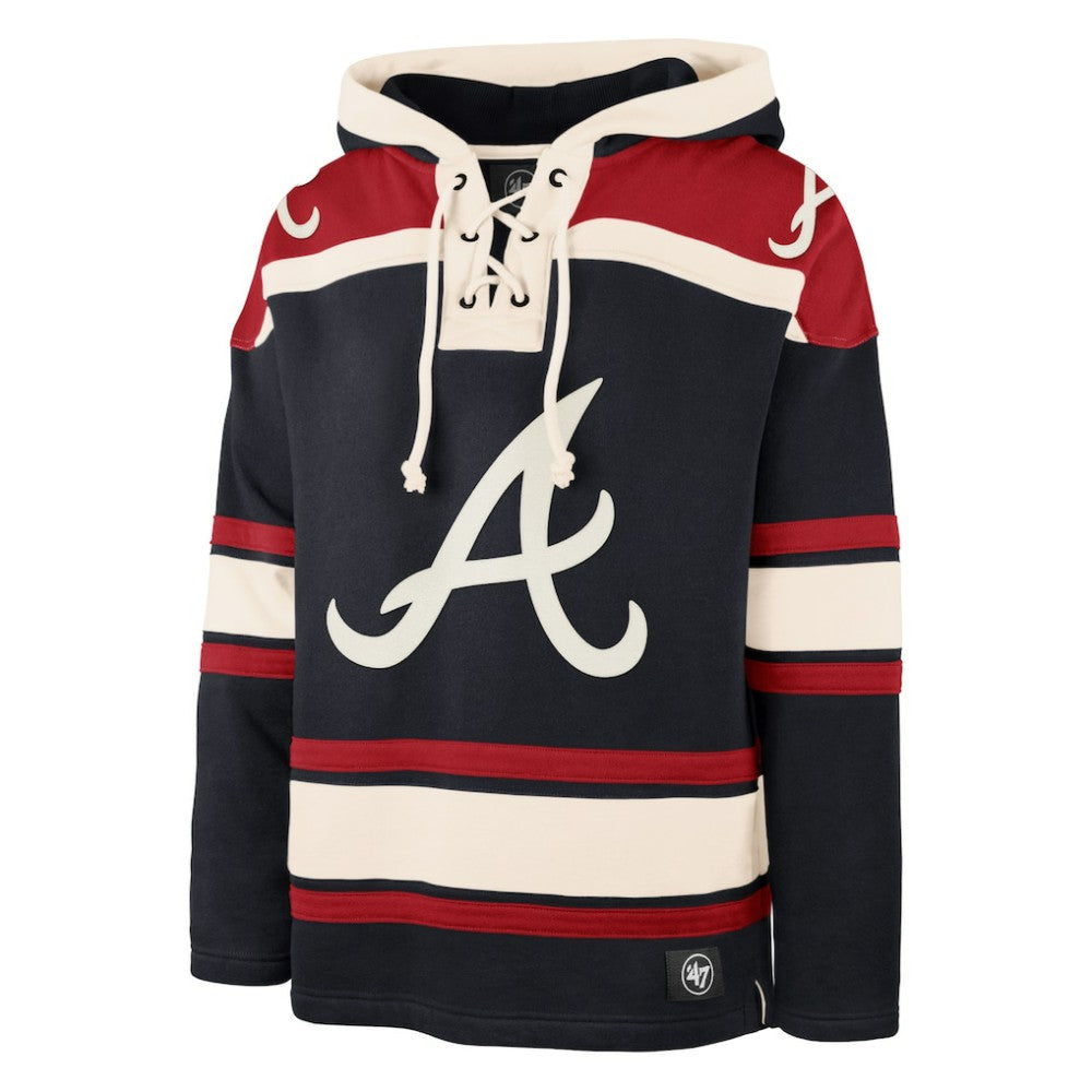 Atlanta Braves '47 Superior Lacer Pullover Hoodie - MLB Hoodies