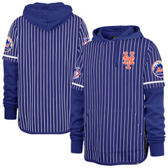 New York Mets '47 Pinstripe Double Header Pullover Hoodie - MLB Hoodies