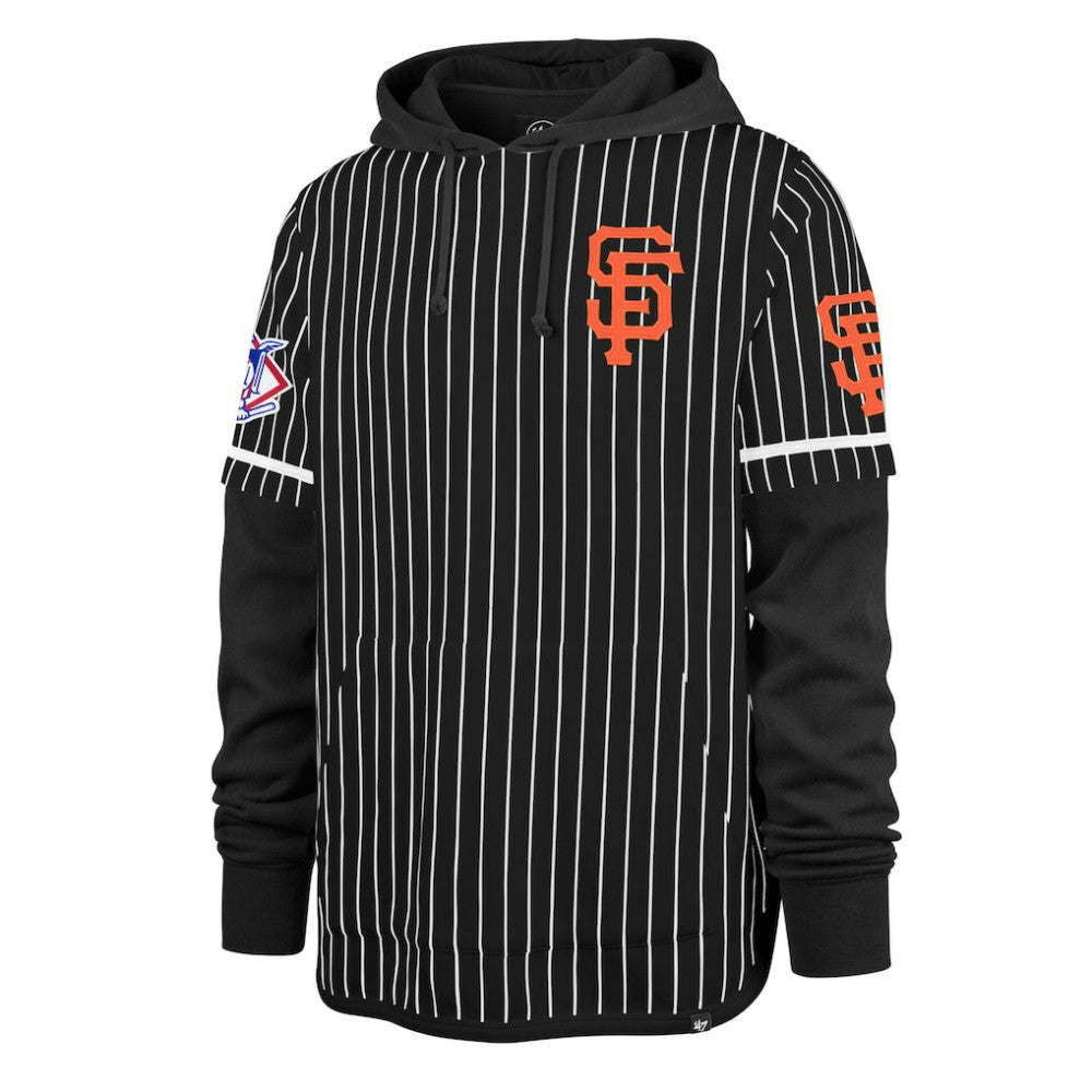 San Francisco Giants '47 Pinstripe Double Header Pullover Hoodie - MLB Hoodies