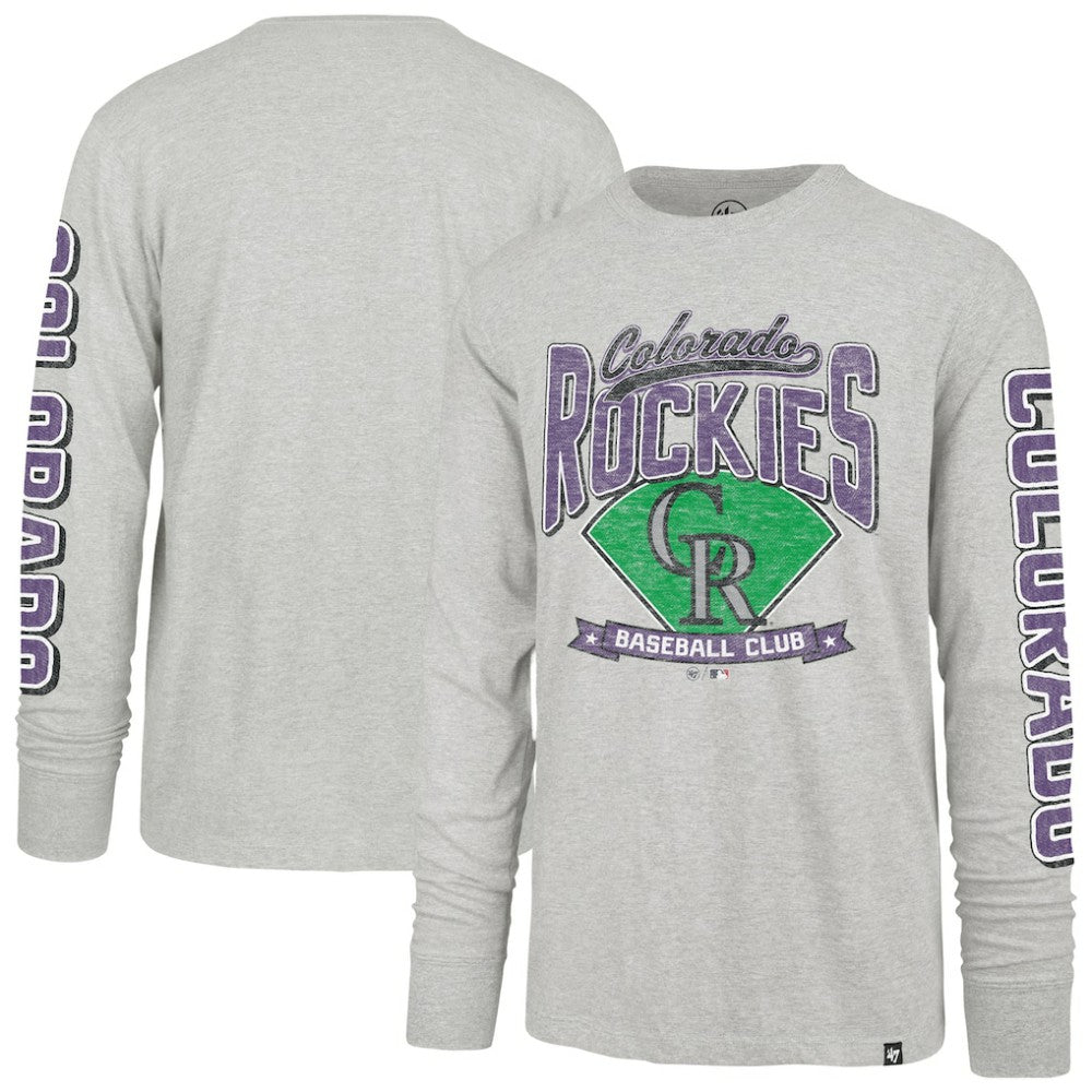Colorado Rockies '47 Fair Ball Franklin Long Sleeve T-Shirt - MLB T-shirts
