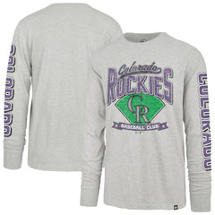 Colorado Rockies '47 Fair Ball Franklin Long Sleeve T-Shirt - MLB T-shirts