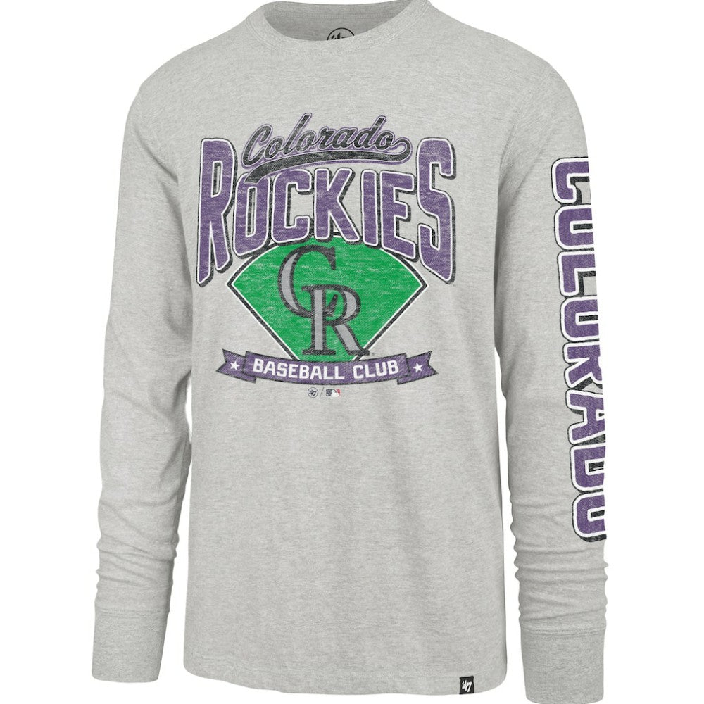 Colorado Rockies '47 Fair Ball Franklin Long Sleeve T-Shirt - MLB T-shirts