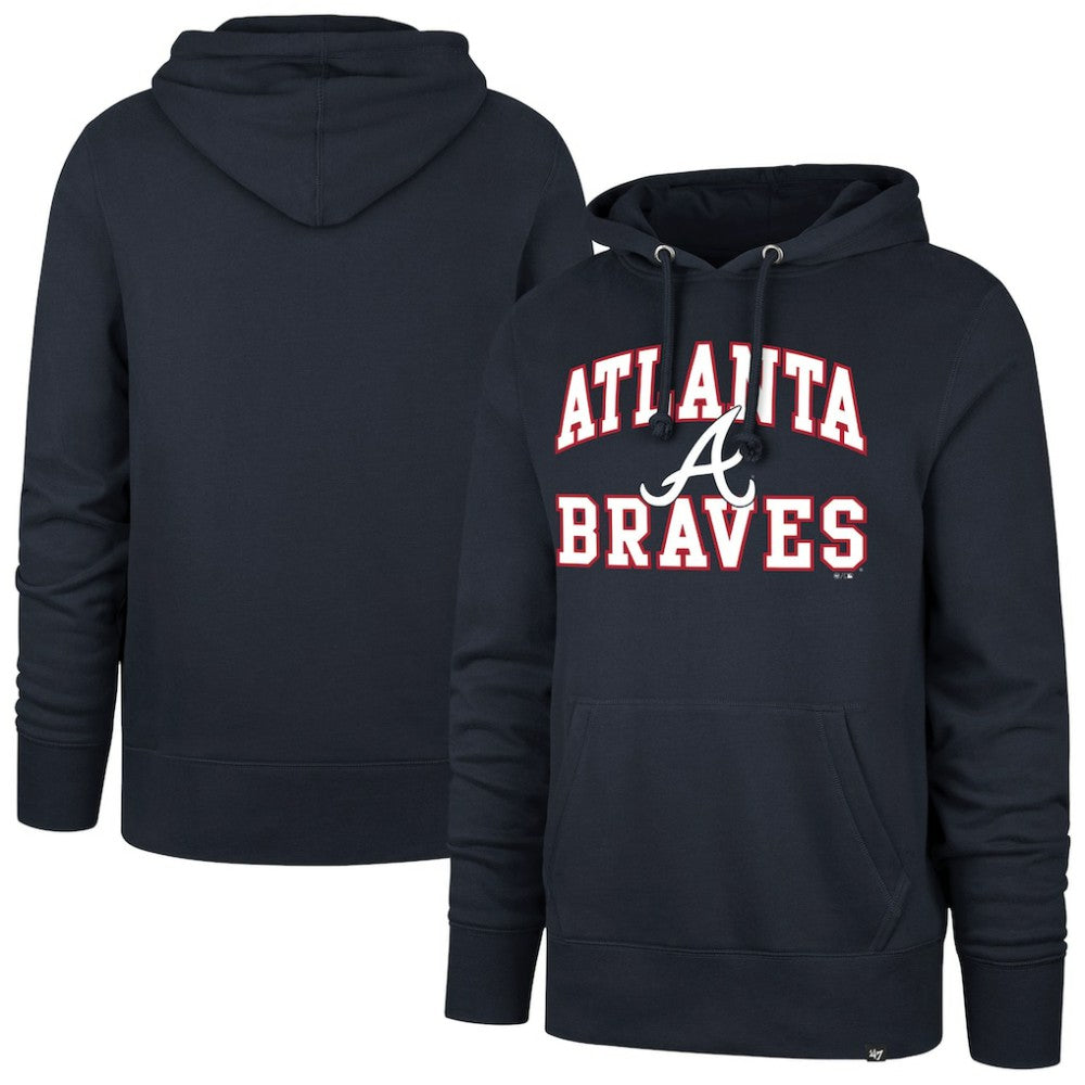 Atlanta Braves '47  Velocity Headline Pullover Hoodie - MLB Hoodies