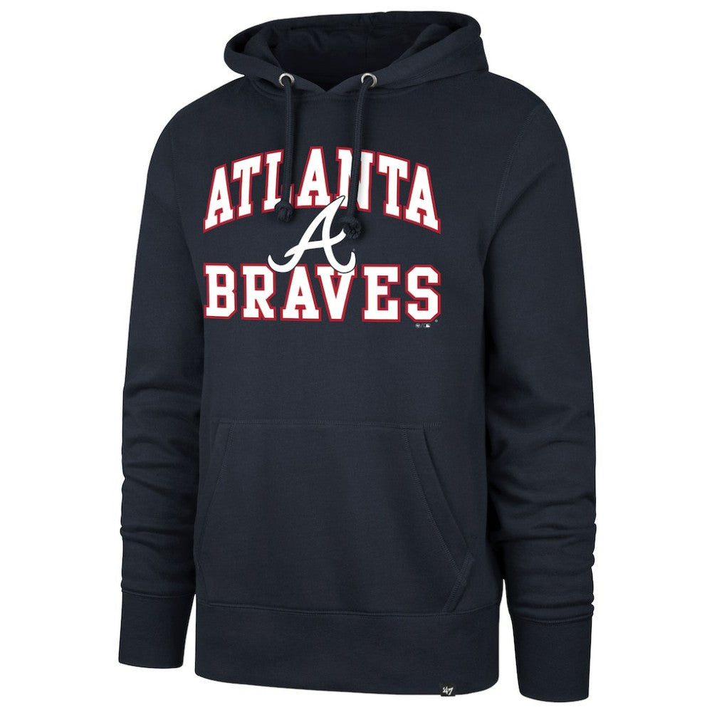 Atlanta Braves '47  Velocity Headline Pullover Hoodie - MLB Hoodies