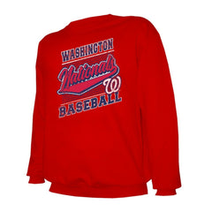 Washington Nationals Stitches Lightweight Crew Sweatshirt - MLB Sweatshirts