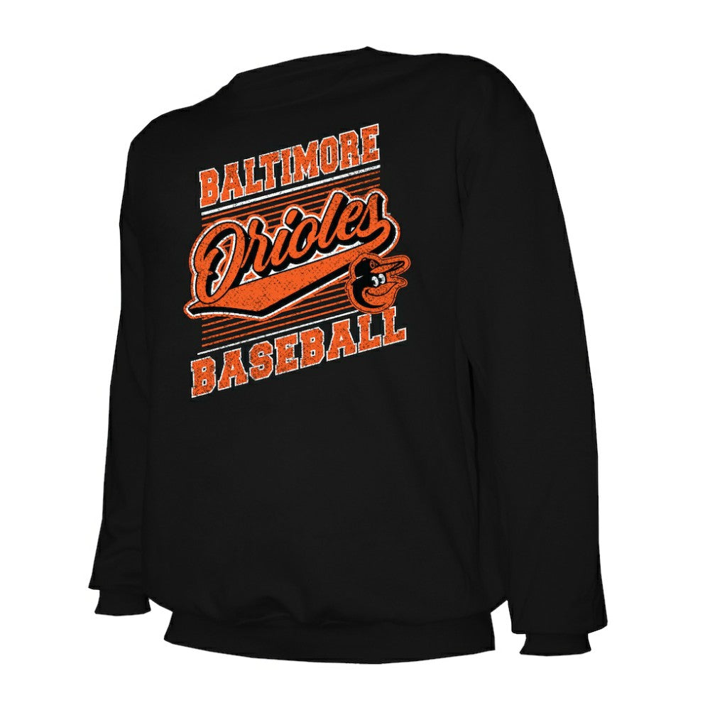 Baltimore Orioles Stitches Lightweight Crew Sweatshirt - MLB Sweatshirts