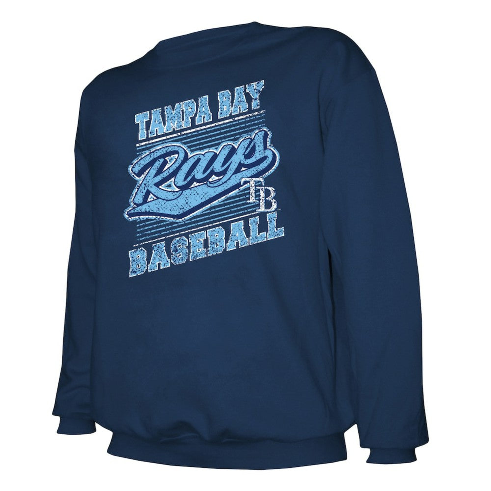 Tampa Bay Rays Stitches Lightweight Crew Sweatshirt - MLB Sweatshirts