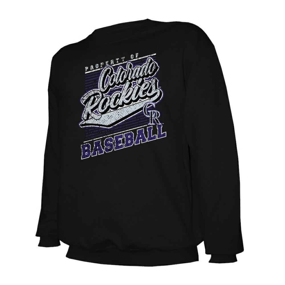 Colorado Rockies Stitches Lightweight Crew Sweatshirt - MLB Sweatshirts