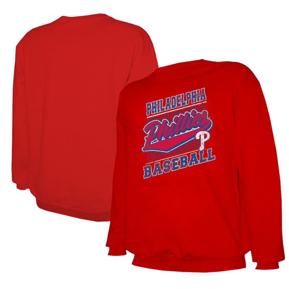 Philadelphia Phillies Stitches Lightweight Crew Sweatshirt - MLB Sweatshirts