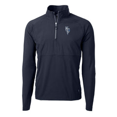 Kansas City Royals Cutter & Buck Adapt Eco Knit Hybrid Recycled Quarter-Zip Pullover Top - MLB Pullover