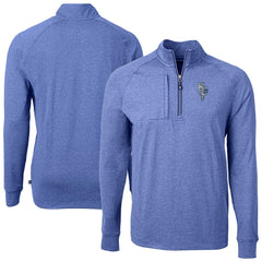 Kansas City Royals Cutter & Buck Adapt Eco Knit Heather Quarter-Zip Pullover Top - MLB Pullover