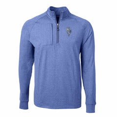 Kansas City Royals Cutter & Buck Adapt Eco Knit Heather Quarter-Zip Pullover Top - MLB Pullover