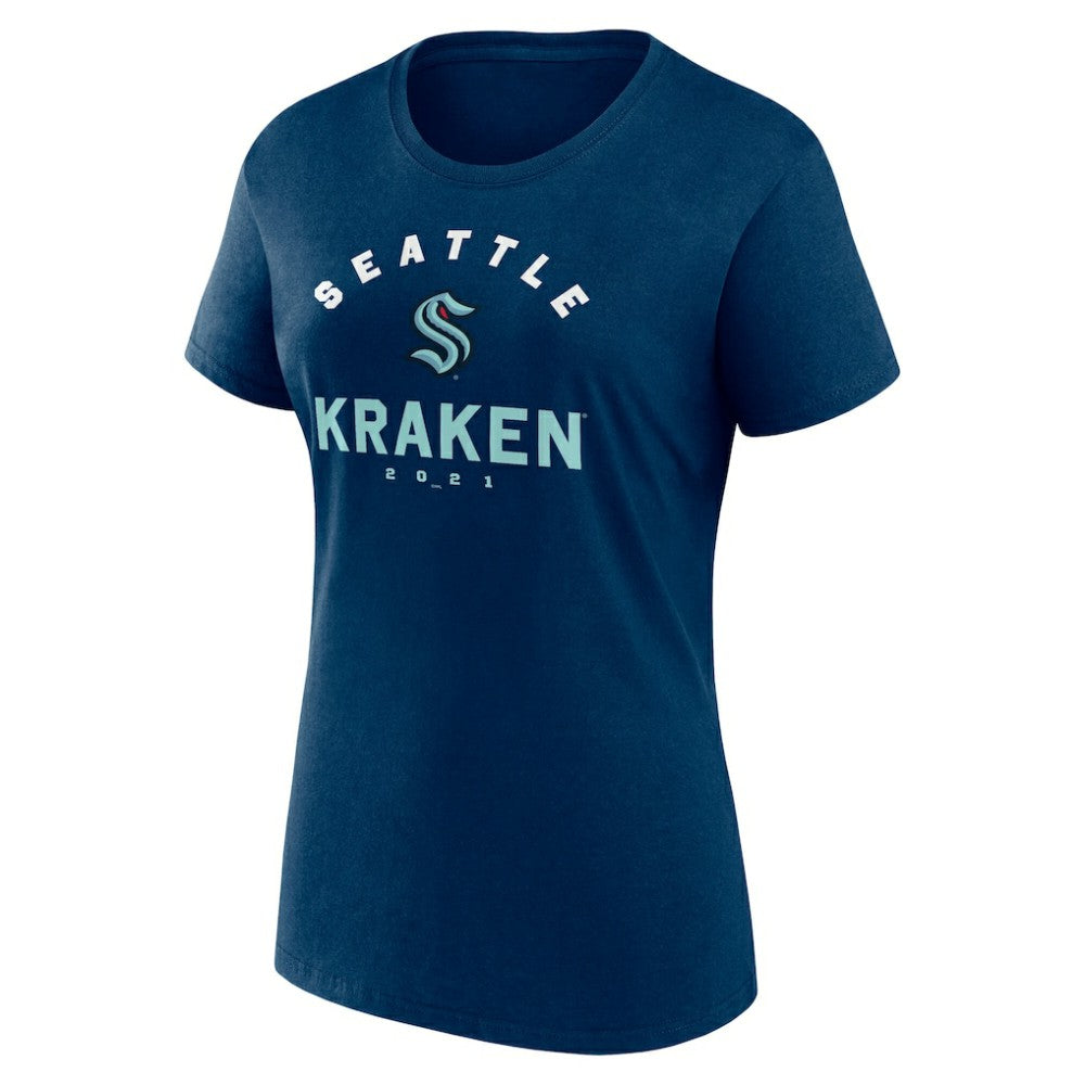 Seattle Kraken Logo Athletic Women's Unrivaled T-Shirt -  NHL T-shirts