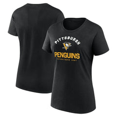 Pittsburgh Penguins Logo Athletic Women's Unrivaled T-Shirt -  NHL T-shirts