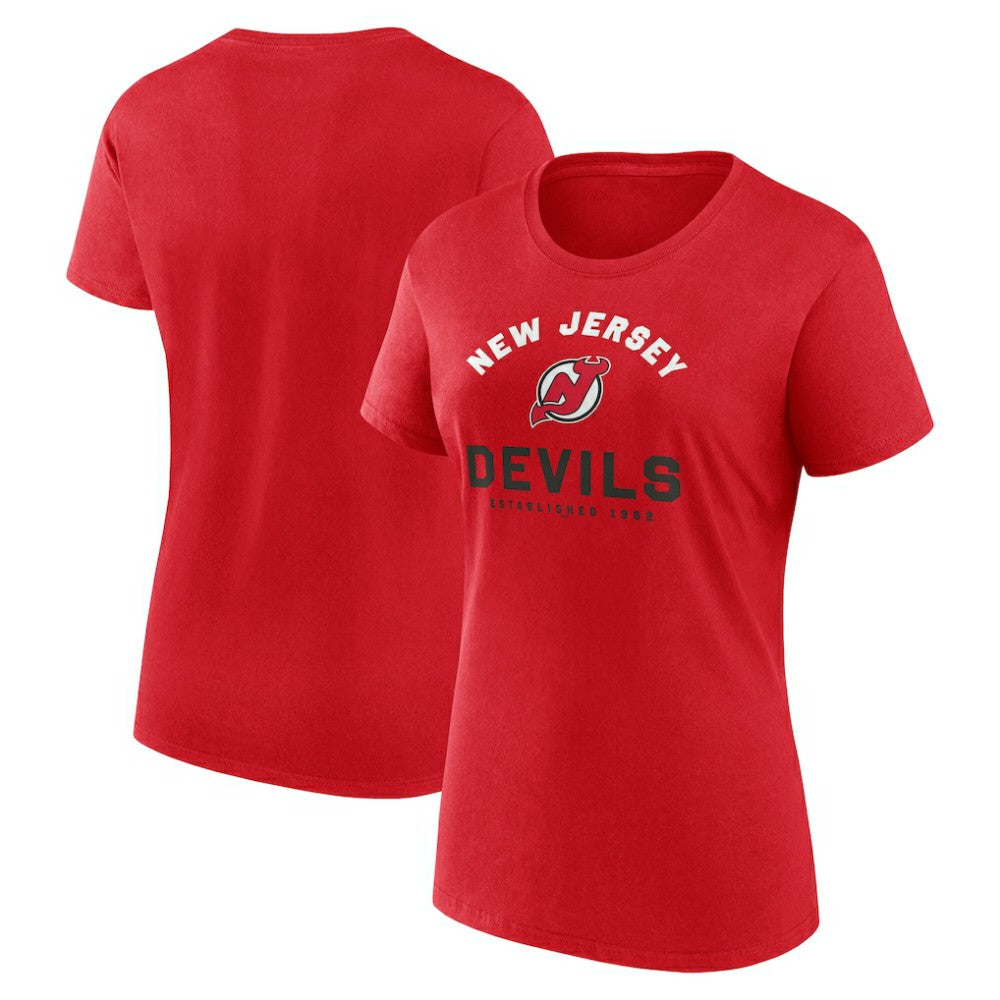 New Jersey Devils Logo Athletic Women's Unrivaled T-Shirt -  NHL T-shirts