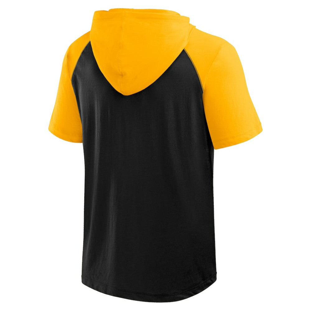 Boston Bruins Logo Athletic Prime Raglan Short Sleeve Pullover Hoodie -  NHL Hoodies
