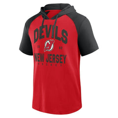 New Jersey Devils Logo Athletic Prime Raglan Short Sleeve Pullover Hoodie -  NHL Jerseys