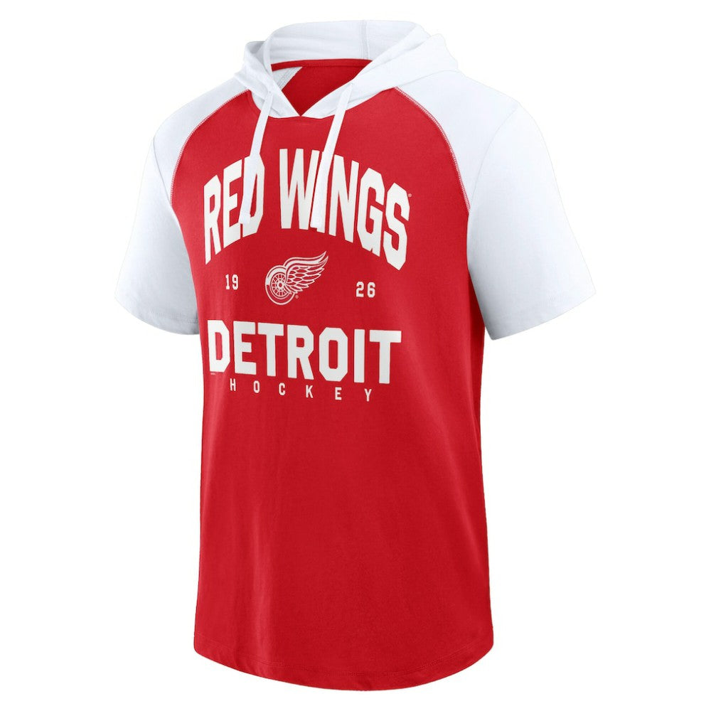Detroit Red Wings Logo Athletic Prime Raglan Short Sleeve Pullover Hoodie -  NHL Hoodies