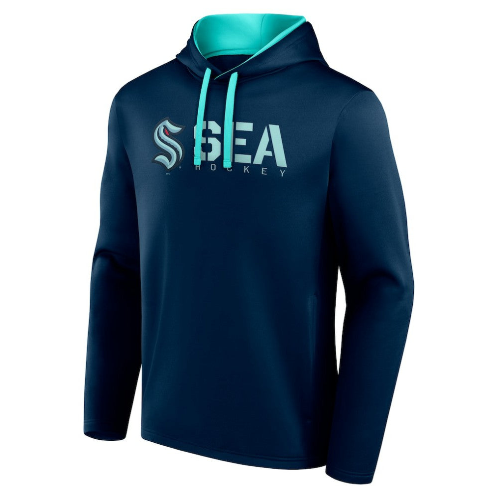 Seattle Kraken Logo Athletic Head Start Pullover Hoodie -  NHL Hoodies