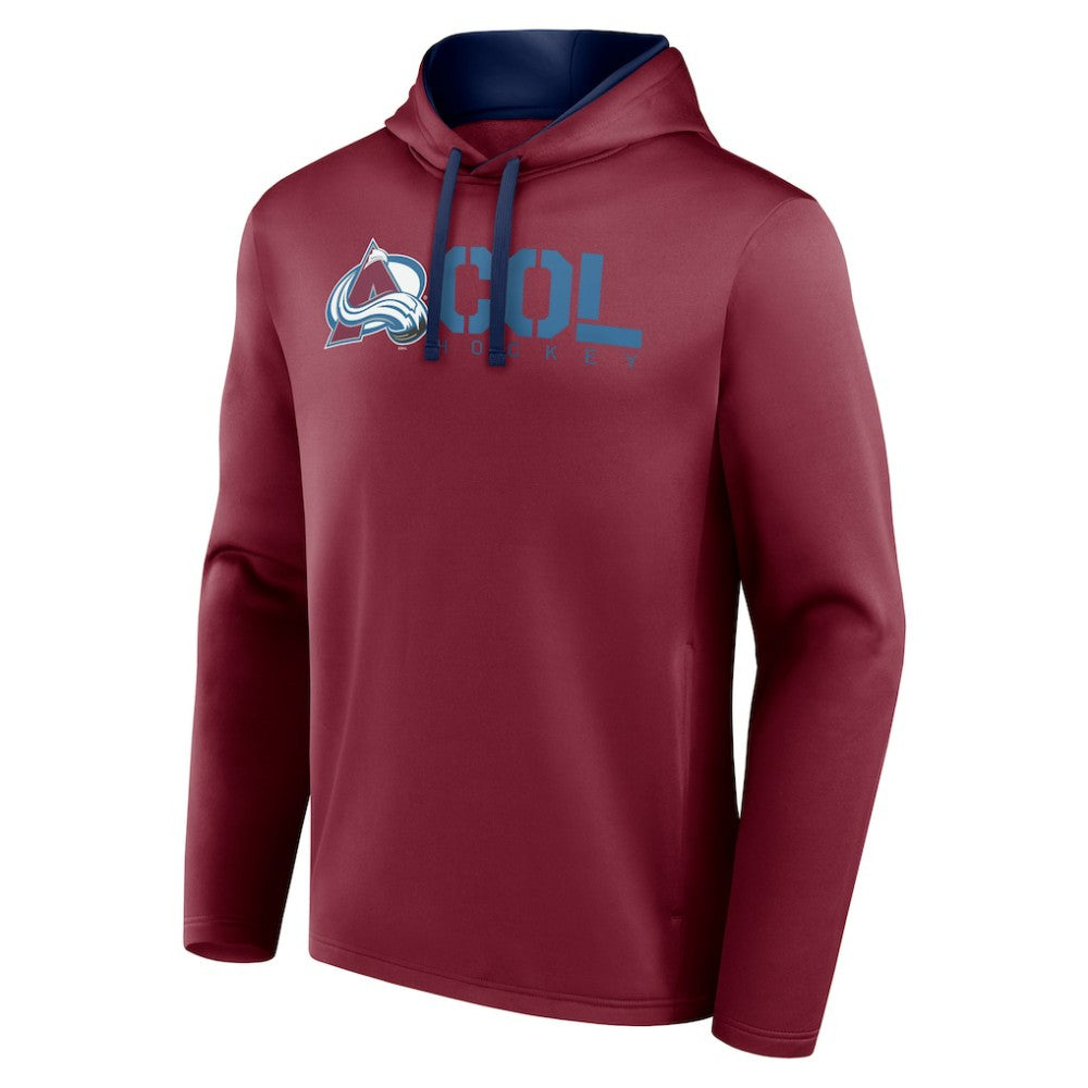 Colorado Avalanche Logo Athletic Head Start Pullover Hoodie -  NHL Hoodies