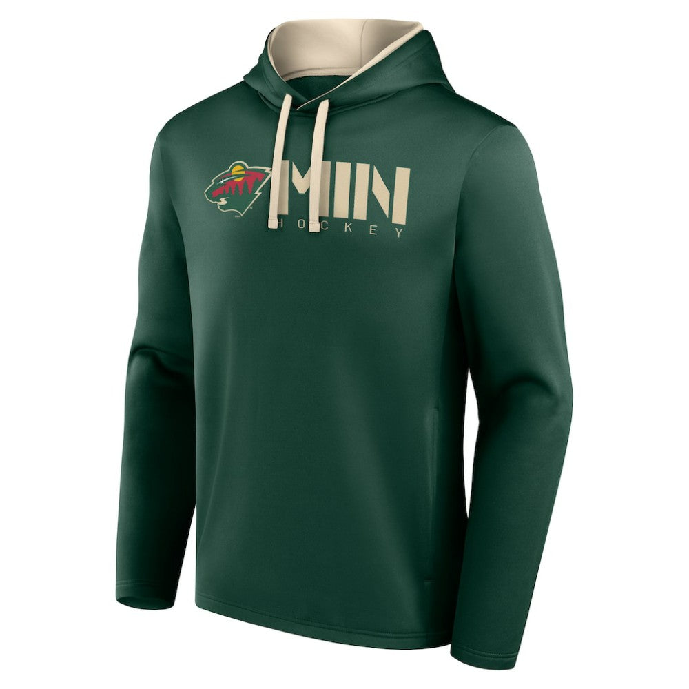 Minnesota Wild Logo Athletic Head Start Pullover Hoodie -  NHL Hoodies