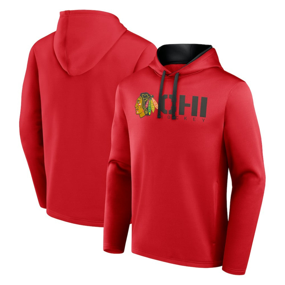 Chicago Blackhawks Logo Athletic Head Start Pullover Hoodie -  NHL Hoodies
