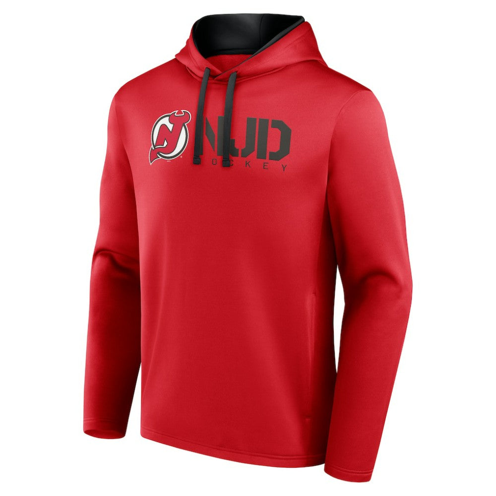 New Jersey Devils Logo Athletic Head Start Pullover Hoodie -  NHL Jerseys