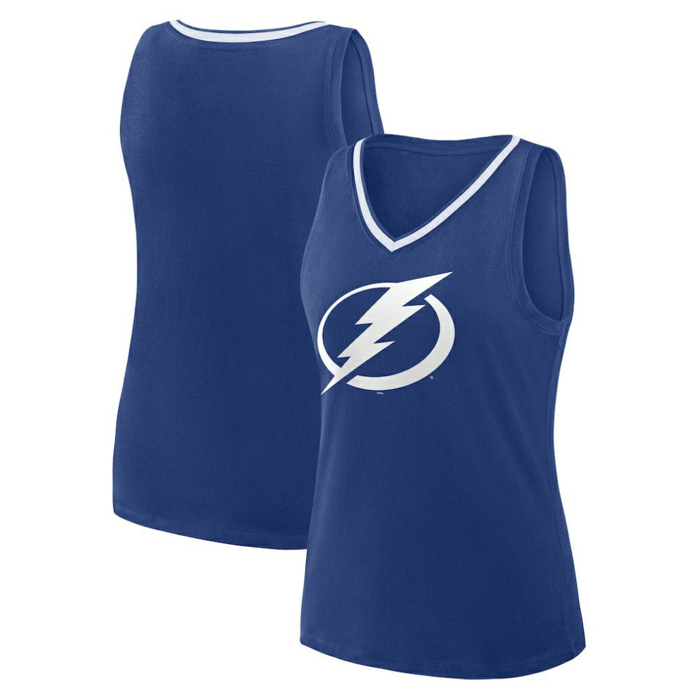 Tampa Bay Lightning Logo Athletic Women's Stellar Win V-Neck Tank Top -  NHL Tank Top