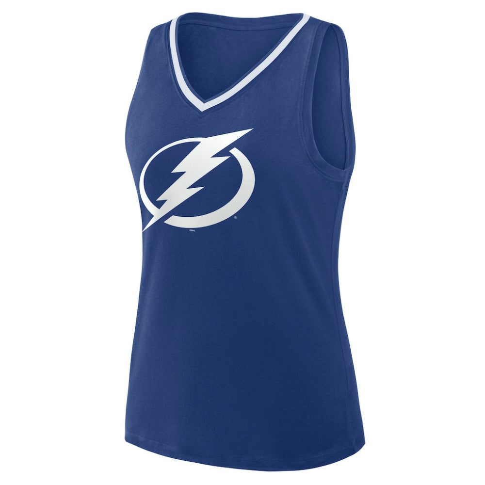 Tampa Bay Lightning Logo Athletic Women's Stellar Win V-Neck Tank Top -  NHL Tank Top