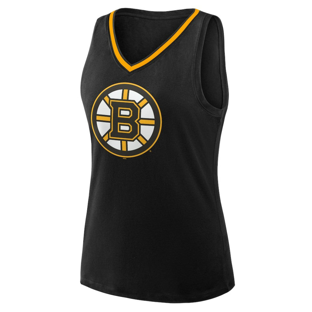 Boston Bruins Logo Athletic Women's Stellar Win V-Neck Tank Top -  NHL Tank Top