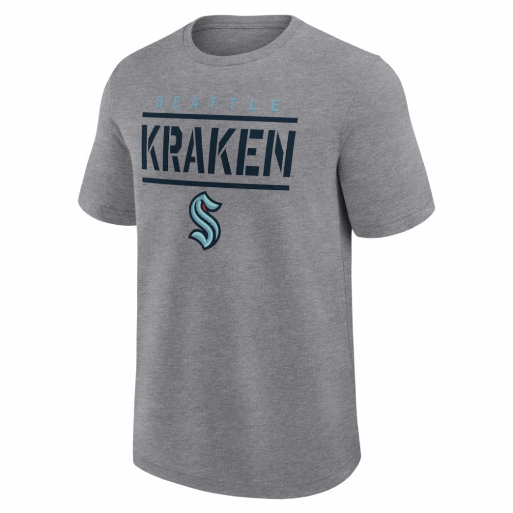 Seattle Kraken Logo Athletic Top Notch T-Shirt -  NHL T-shirts