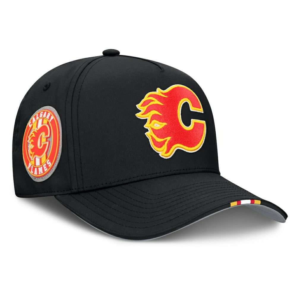 Calgary Flames Fanatics 2025 NHL Draft Authentic Pro On-Stage Podium A-Frame Adjustable Hat -  NHL Hats